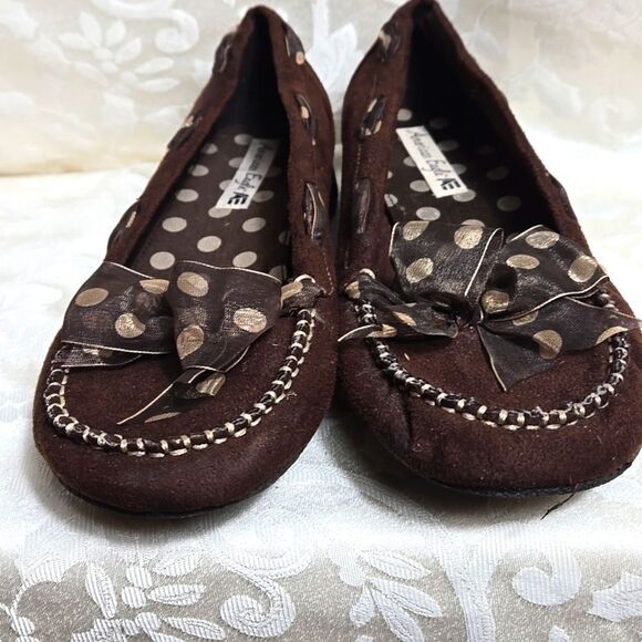 American Eagle Outfitters Brown Moccasin Bow Shoes - Picture 5 of 7